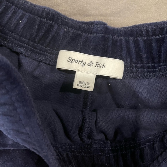 SPORTY & RICH - Navy Andy Shorts, Brand New, Size L - Picture 3 of 7